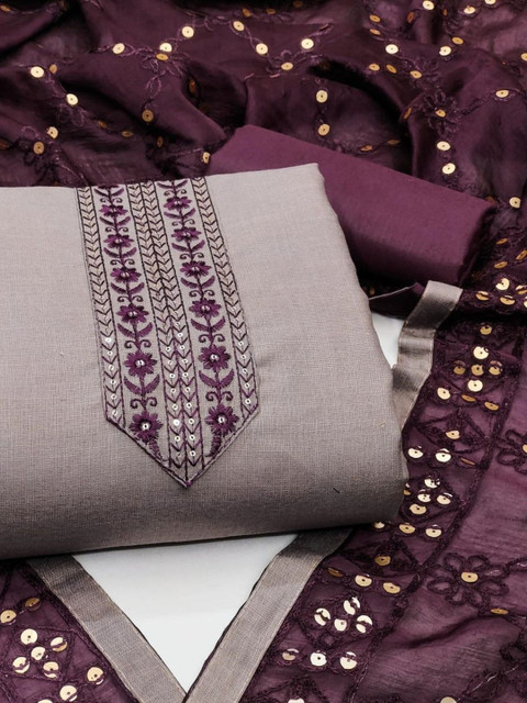 Dhaaga Ghar Embroidered Unstitched Dress Material - Image 2