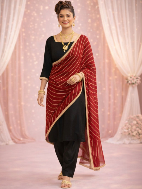 HERE&NOW Printed Bandhani Dupatta - Image 2