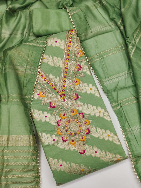 Dhaaga Ghar Embroidered Unstitched Dress Material - Image 2