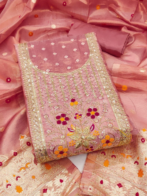 Dhaaga Ghar Embroidered Unstitched Dress Material