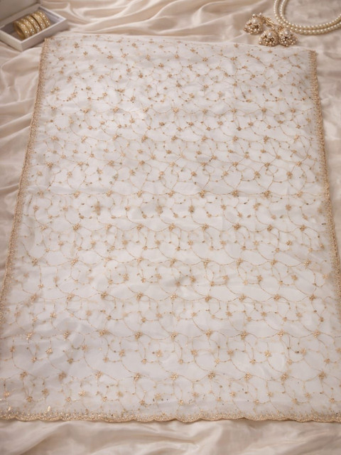 SAHINA DUPATTA Embroidered Organza Blend Dupatta with Sequinned - Image 3