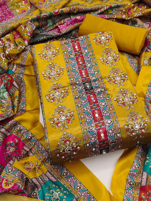 Dhaaga Ghar Printed Unstitched Dress Material
