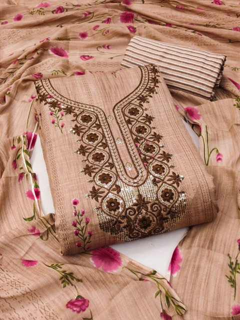 Dhaaga Ghar Embroidered Unstitched Dress Material