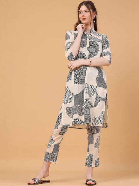 V-Mart Cotton Printed Tunic with Trousers
