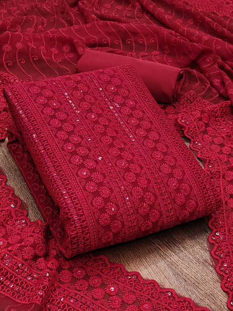 Dhaaga Ghar Embroidered Unstitched Dress Material