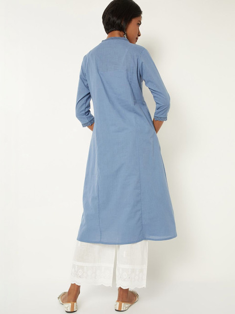 max Women Ethnic Motifs Thread Work A-Line Kurta - Image 5