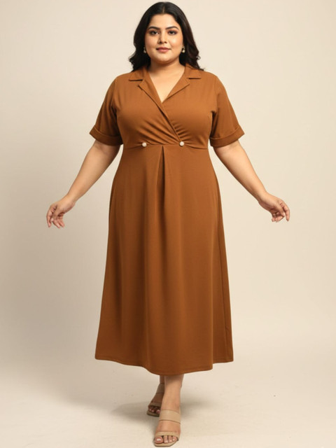 plusS A-Line Midi Dress