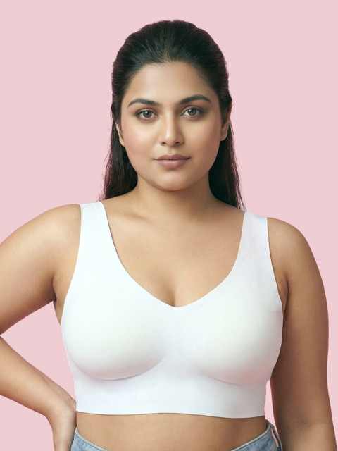 Invisi-Soft Cotton Padded Full Coverage Plus-Size Bonded Bra