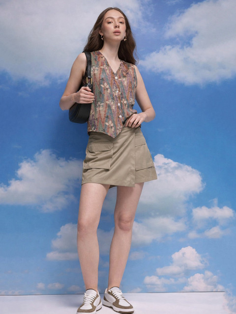Klotden Floral Print Cotton Blend Top - Image 5