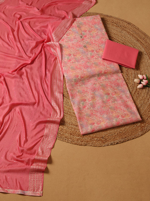 Soch Printed Unstitched Dress Material