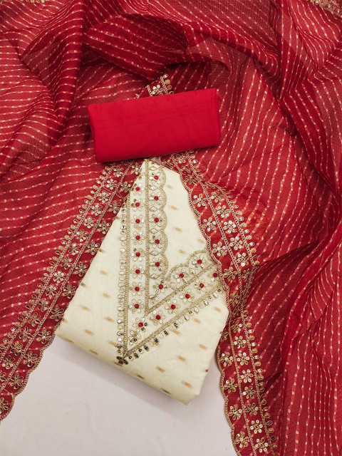 Dhaaga Ghar Embroidered Unstitched Dress Material