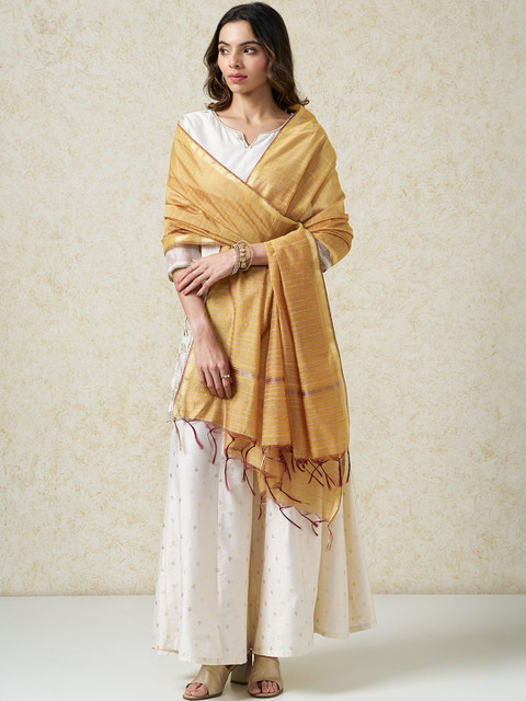 RANGMANCH BY PANTALOONS Woven Design Dupatta - Image 3