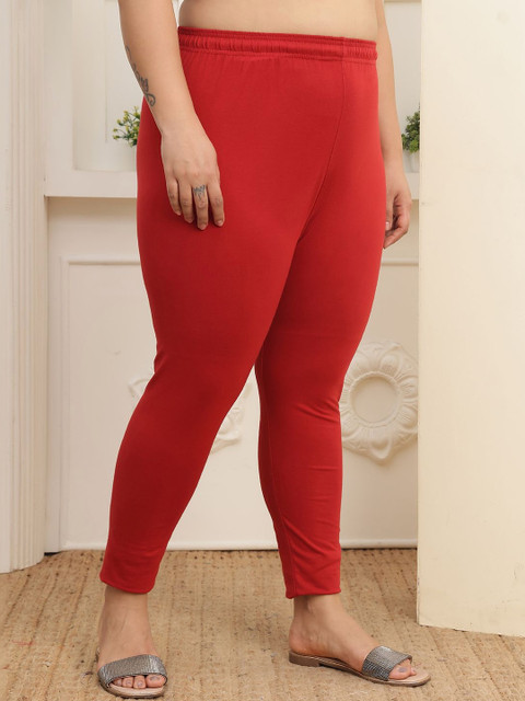 LEGITLOOKS Women Cotton Blend Solid Ankle Length Leggings - Image 4