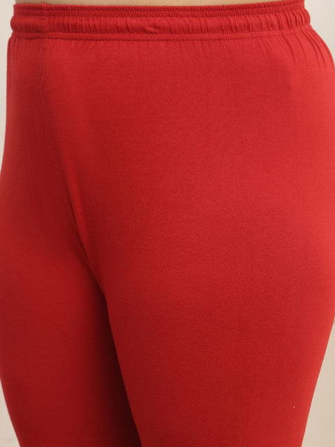LEGITLOOKS Women Cotton Blend Solid Ankle Length Leggings - Image 5