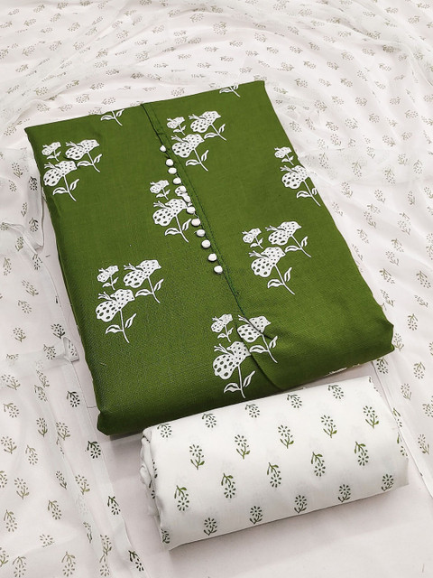 Dhaaga Ghar Printed Pure Cotton Unstitched Dress Material