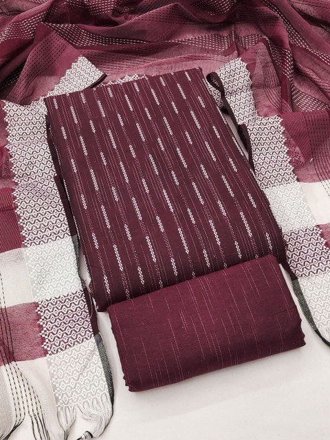Dhaaga Ghar Printed Pure Cotton Unstitched Dress Material