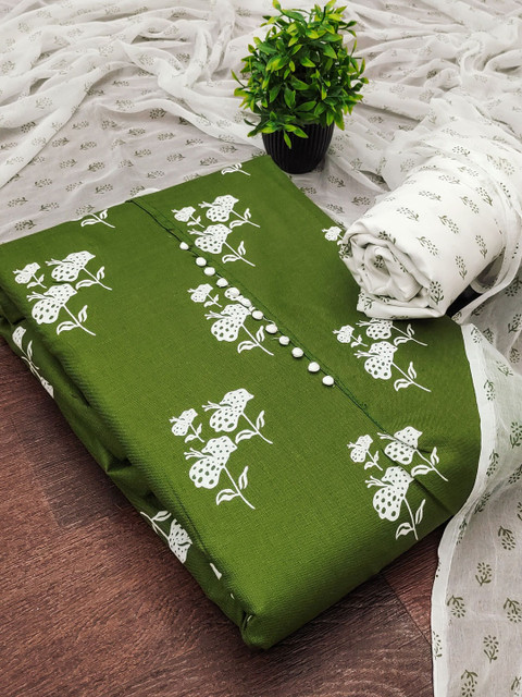 Dhaaga Ghar Printed Pure Cotton Unstitched Dress Material - Image 3
