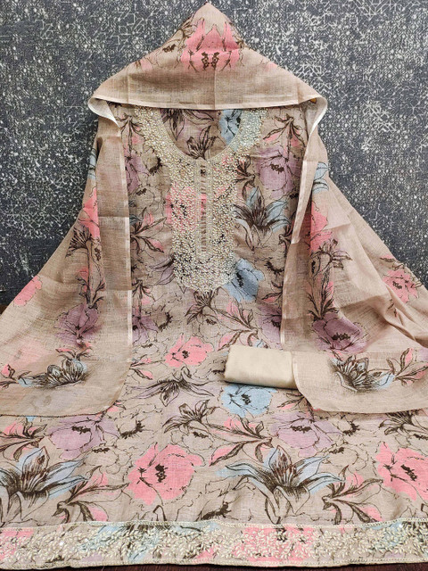 Dhaaga Ghar Embroidered Unstitched Dress Material - Image 2