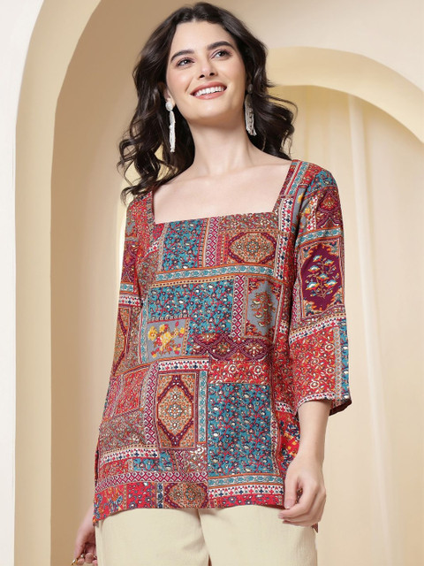 Anouk Mirage Print Ethnic Top