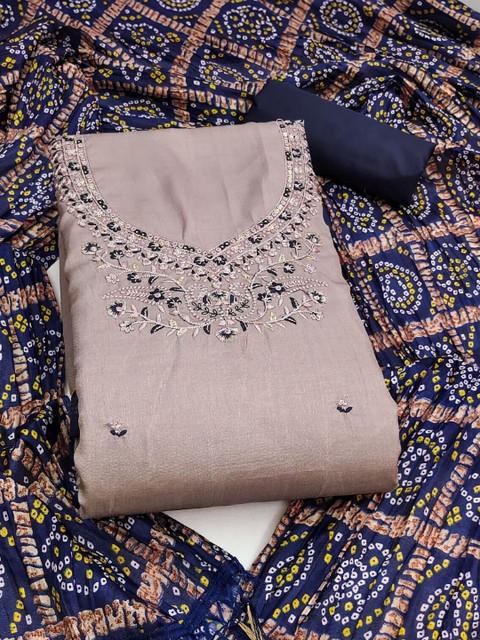 Panzora Embroidered Unstitched Dress Material