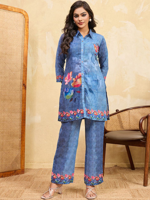 MASSTANI BY INDDUS Floral Printed Shirt with Trousers