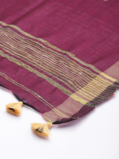 Taavi Tasselled Woven Design Dupatta - Image 4