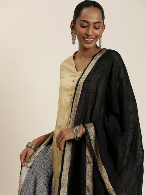 Taavi Handloom Dupatta with Zari