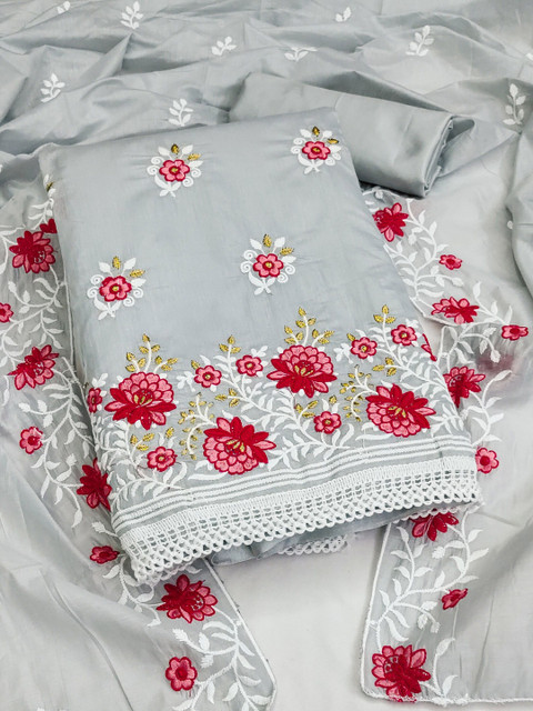 Dhaaga Ghar Embroidered Unstitched Dress Material