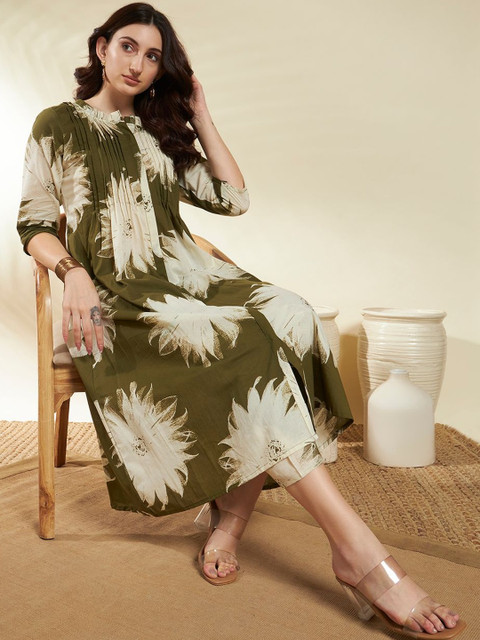 SINGNI Printed Pure Cotton Top With Palazzos Co-Ords