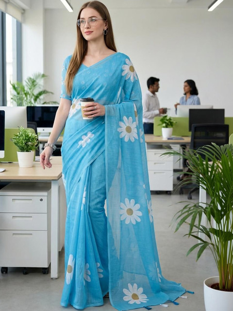 STYLE MODA Floral Designer Saree