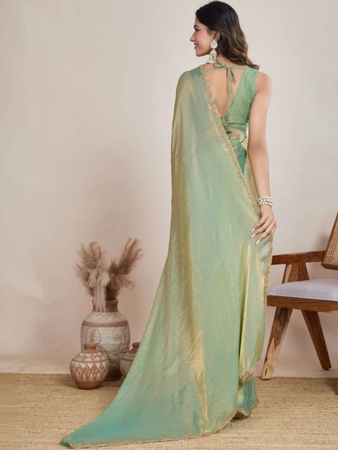 TIGER SNAKE Silk Blend Saree - Image 3