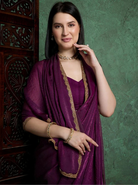 TIGER SNAKE Zari Silk Blend Saree