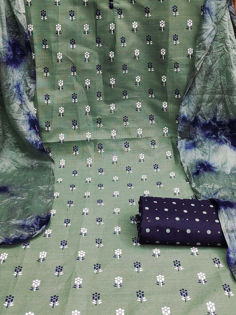 Dhaaga Ghar Printed Pure Cotton Unstitched Dress Material - Image 5