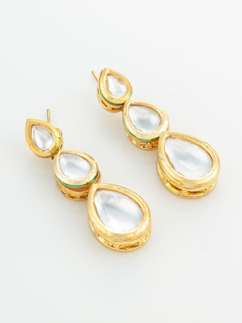 Anouk Teardrop Shaped Drop Earrings - Image 3