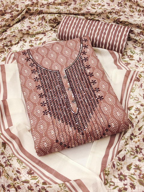 Dhaaga Ghar Printed Pure Cotton Unstitched Dress Material