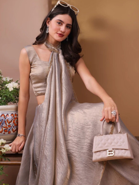 TIGER SNAKE Silk Blend Saree - Image 2