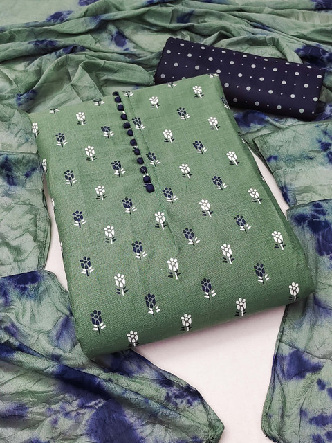 Dhaaga Ghar Printed Pure Cotton Unstitched Dress Material - Image 3