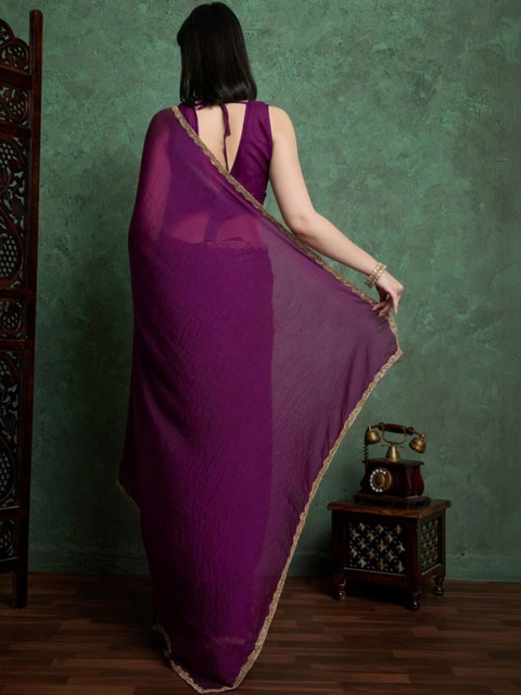 TIGER SNAKE Zari Silk Blend Saree - Image 2