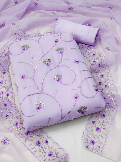 Dhaaga Ghar Embroidered Unstitched Dress Material