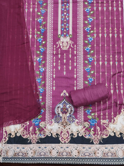Dhaaga Ghar Printed Unstitched Dress Material - Image 3