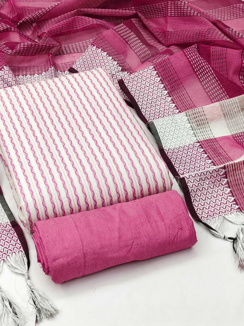 Dhaaga Ghar Printed Pure Cotton Unstitched Dress Material