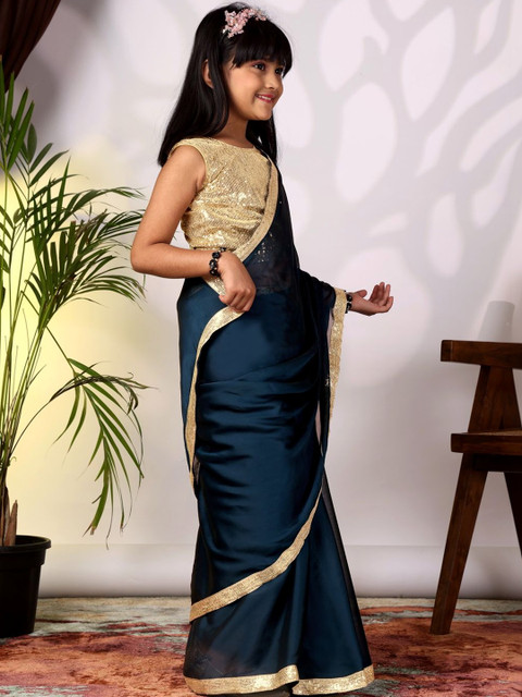 LOOKS AND LIKES Poly Chiffon Saree - Image 5