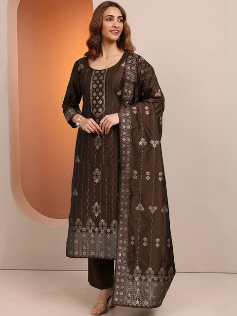 Libas Women Regular Kurta with Trousers & With Dupatta