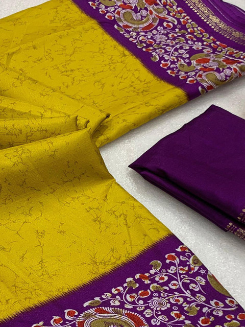 Peachmode Ethnic Motifs Zari Silk Blend Saree - Image 5