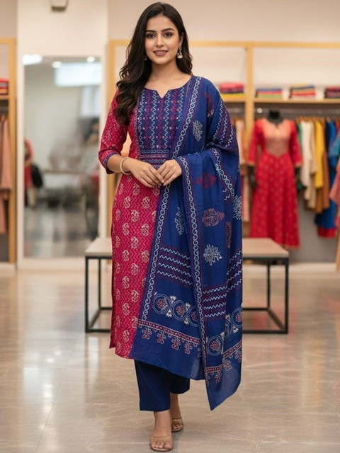 SALWAR STUDIO Printed Unstitched Dress Material