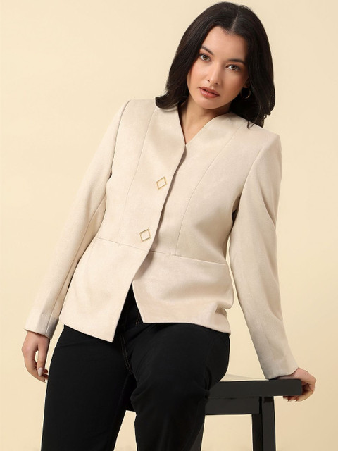 Cantabil V-Neck Single Breasted Blazer