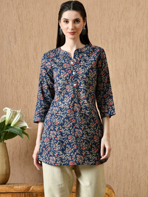 Anouk Mirage Floral Printed Pure Cotton Kurti