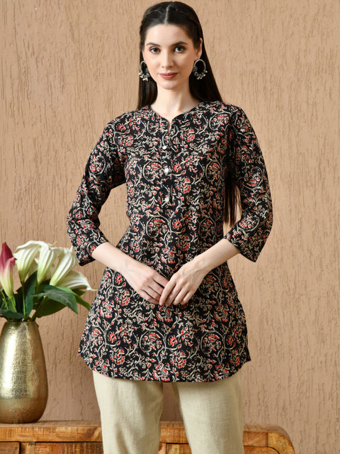 Anouk Mirage Floral Printed Pure Cotton Kurti