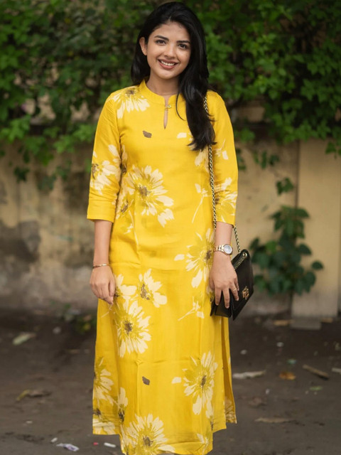 Sun Fashion And Lifestyle Floral Printed Kurti