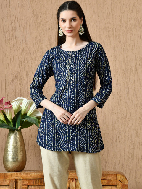 Anouk Mirage Bandhani Printed Kurti